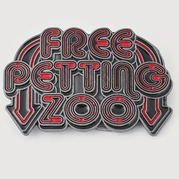 New Men's Free petting zoo funny belt buckle - Picture 1 of 4